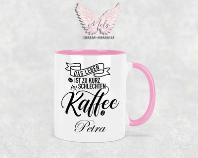 Das Leben ist ... - mit Bild - Personalisierte Tassen mit und ohne Name