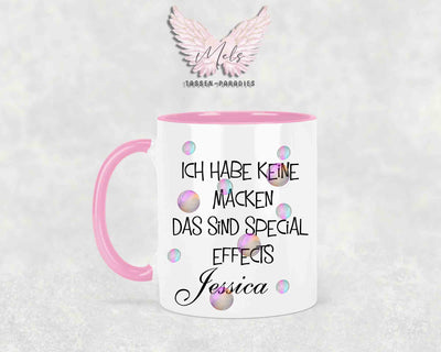 Ich habe keine Macken... - mit Bild - Personalisierte Tassen mit und ohne Name
