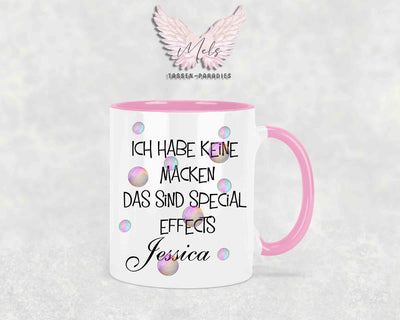 Ich habe keine Macken... - mit Bild - Personalisierte Tassen mit und ohne Name