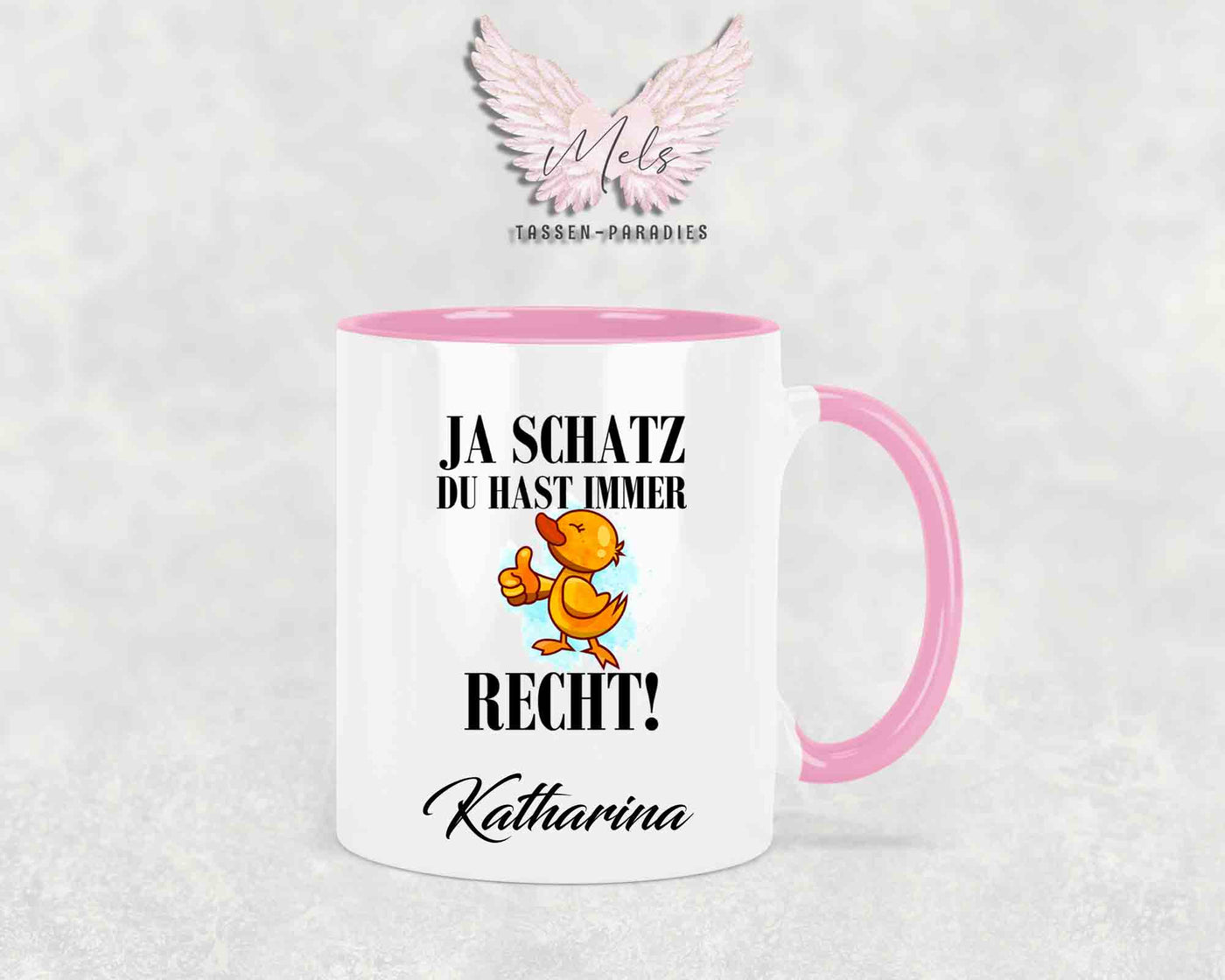 Ja Schatz... - mit Bild - Personalisierte Tassen mit und ohne Name