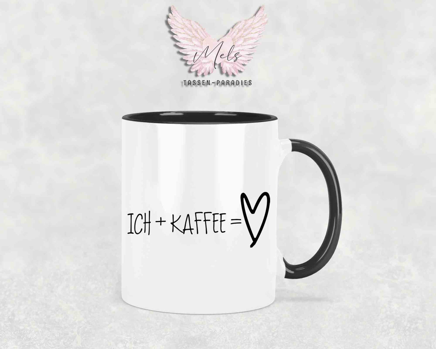 Ich + Kaffee = ... - mit Bild - Personalisierte Tassen mit und ohne Name