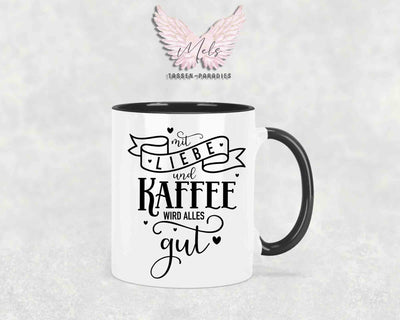 Mit Liebe und... - mit Bild - Personalisierte Tassen mit und ohne Name
