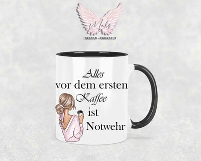 Alles vor dem ersten Kaffee... - mit Bild - Personalisierte Tassen mit und ohne Name