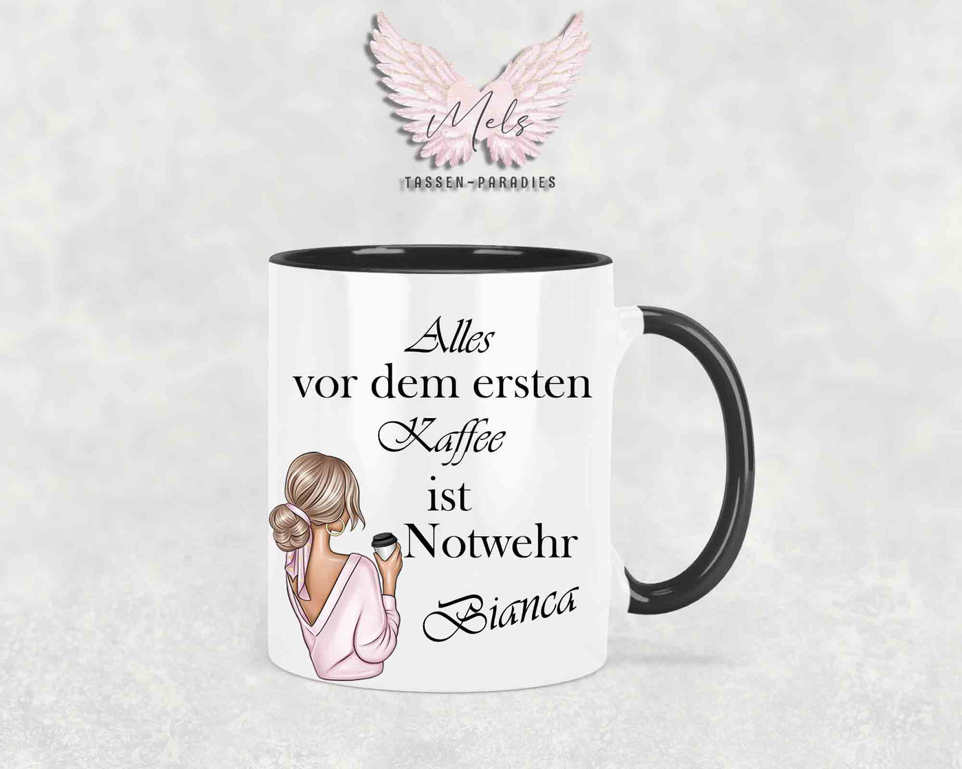 Alles vor dem ersten Kaffee... - mit Bild - Personalisierte Tassen mit und ohne Name