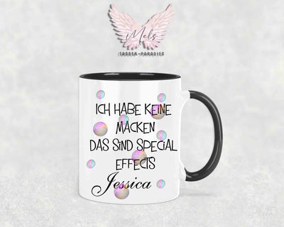 Ich habe keine Macken... - mit Bild - Personalisierte Tassen mit und ohne Name