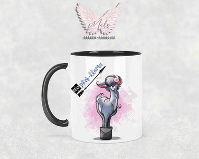 No Prob-llama - mit Bild - Personalisierte Tassen mit und ohne Name