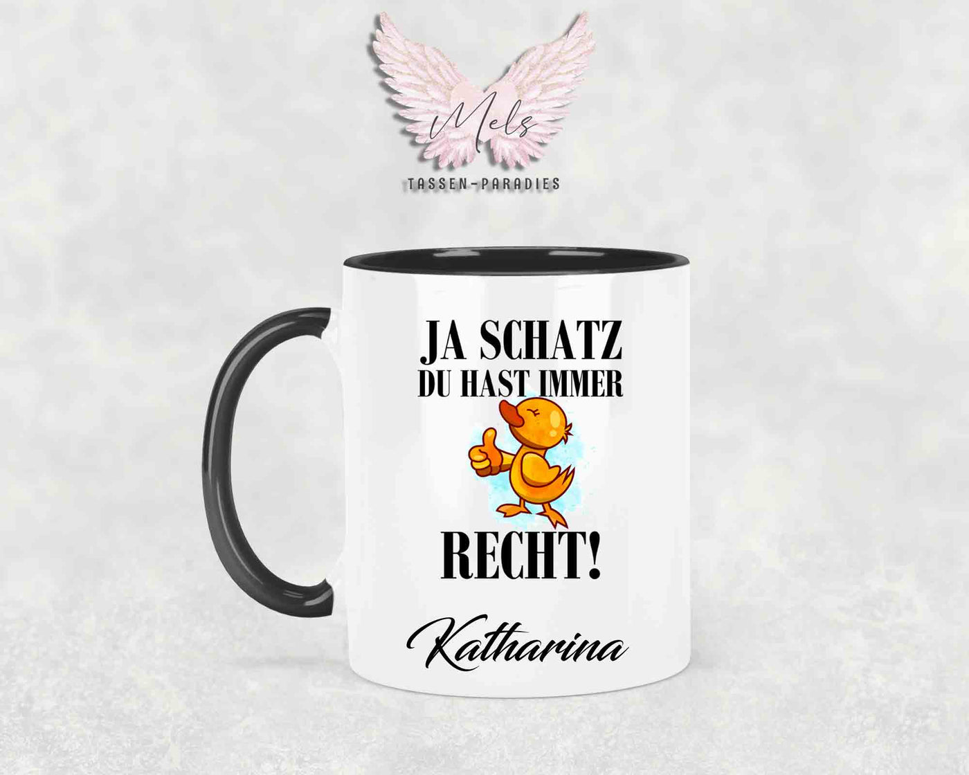 Ja Schatz... - mit Bild - Personalisierte Tassen mit und ohne Name