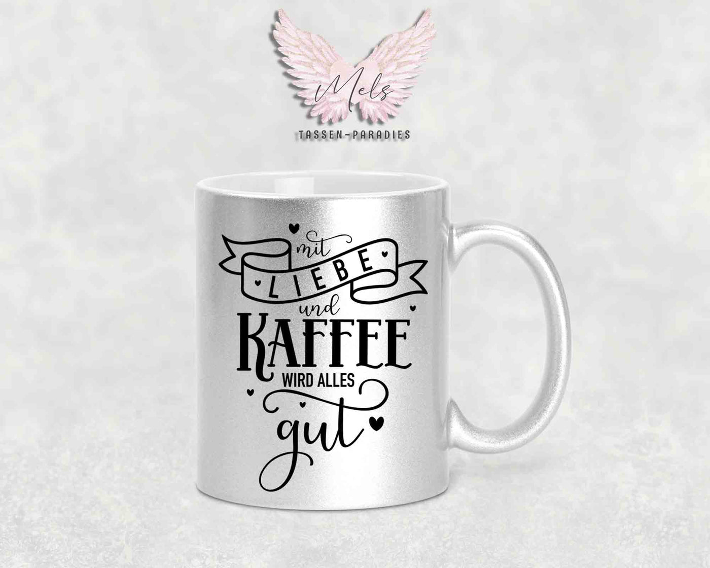 Mit Liebe und... - mit Bild - Personalisierte Tassen mit und ohne Name