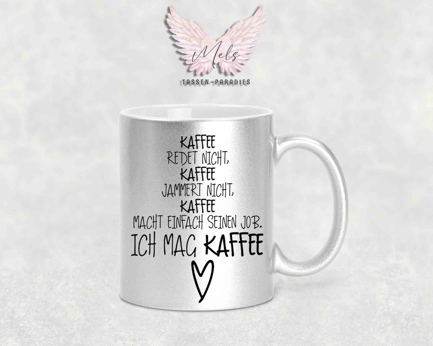 Kaffee redet nicht... - mit Bild - Personalisierte Tassen mit und ohne Name