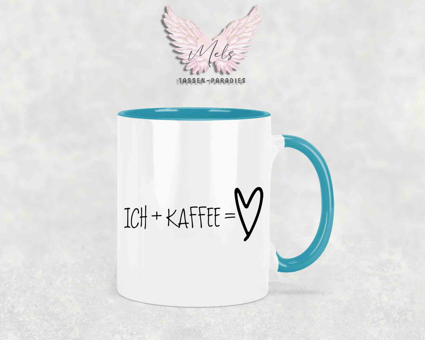 Ich + Kaffee = ... - mit Bild - Personalisierte Tassen mit und ohne Name