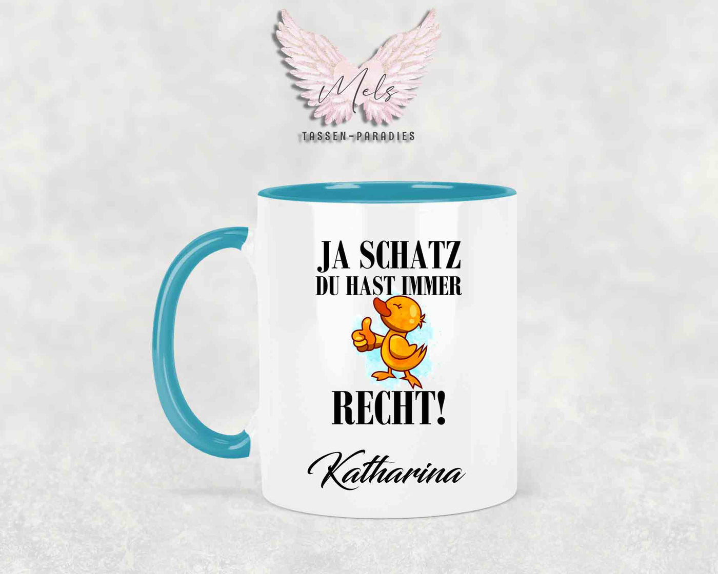 Ja Schatz... - mit Bild - Personalisierte Tassen mit und ohne Name