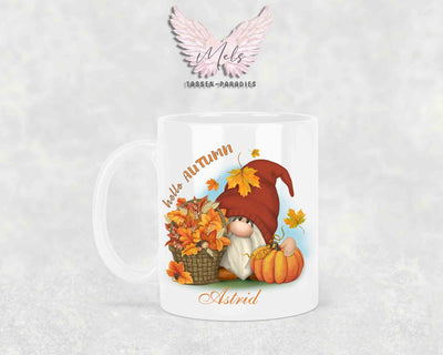 Herbst 9 - mit Bild - Personalisierte Tassen mit und ohne Name