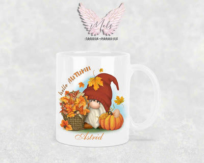 Herbst 9 - mit Bild - Personalisierte Tassen mit und ohne Name