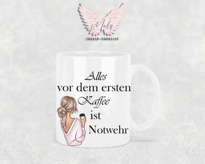 Alles vor dem ersten Kaffee... - mit Bild - Personalisierte Tassen mit und ohne Name