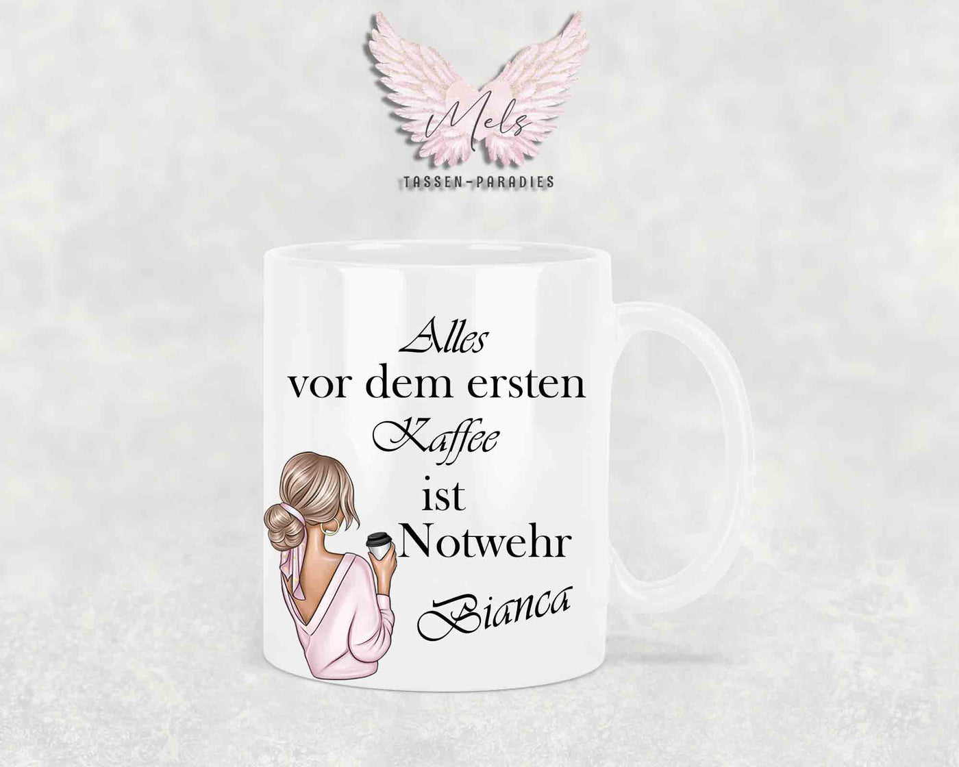 Alles vor dem ersten Kaffee... - mit Bild - Personalisierte Tassen mit und ohne Name
