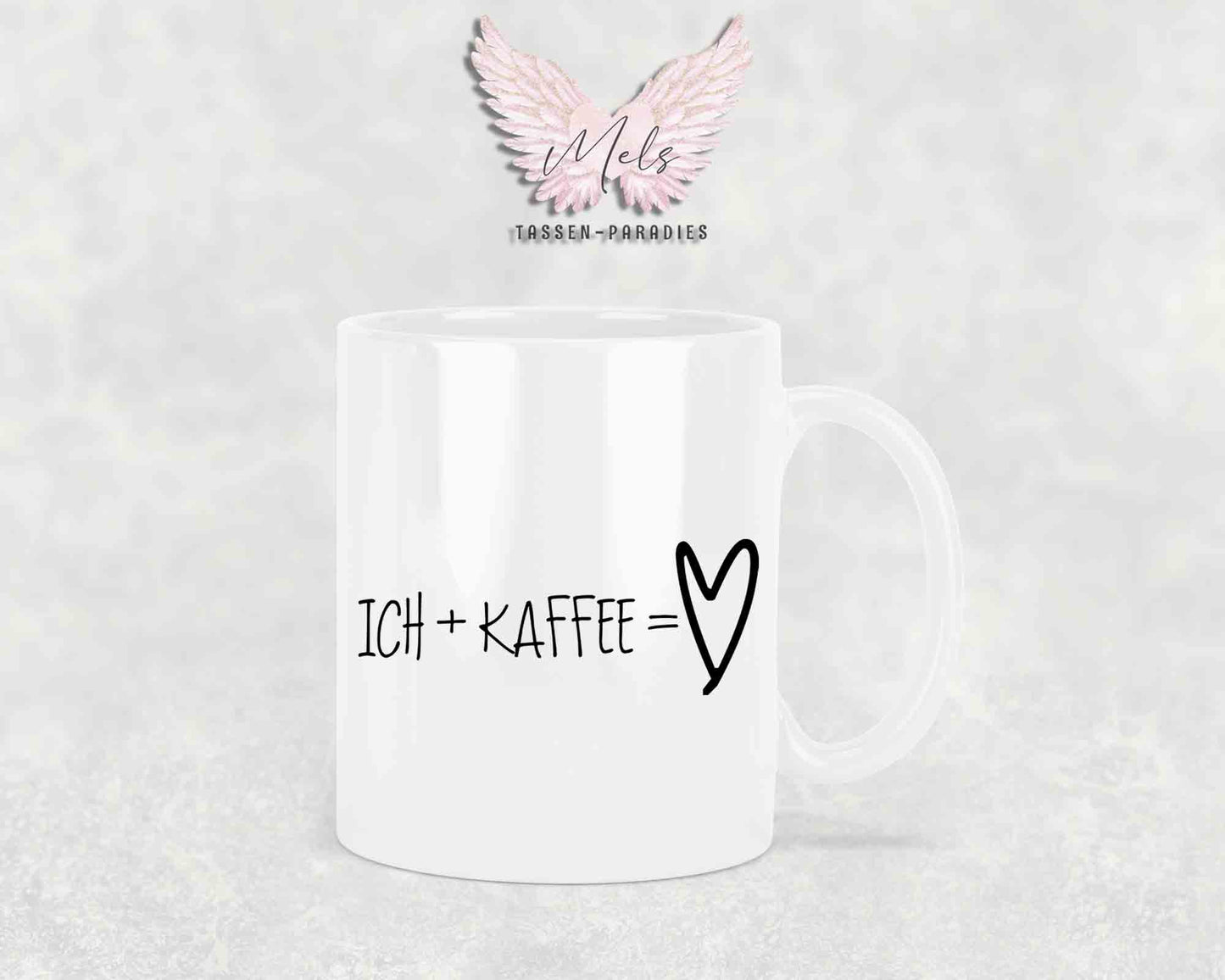 Ich + Kaffee = ... - mit Bild - Personalisierte Tassen mit und ohne Name