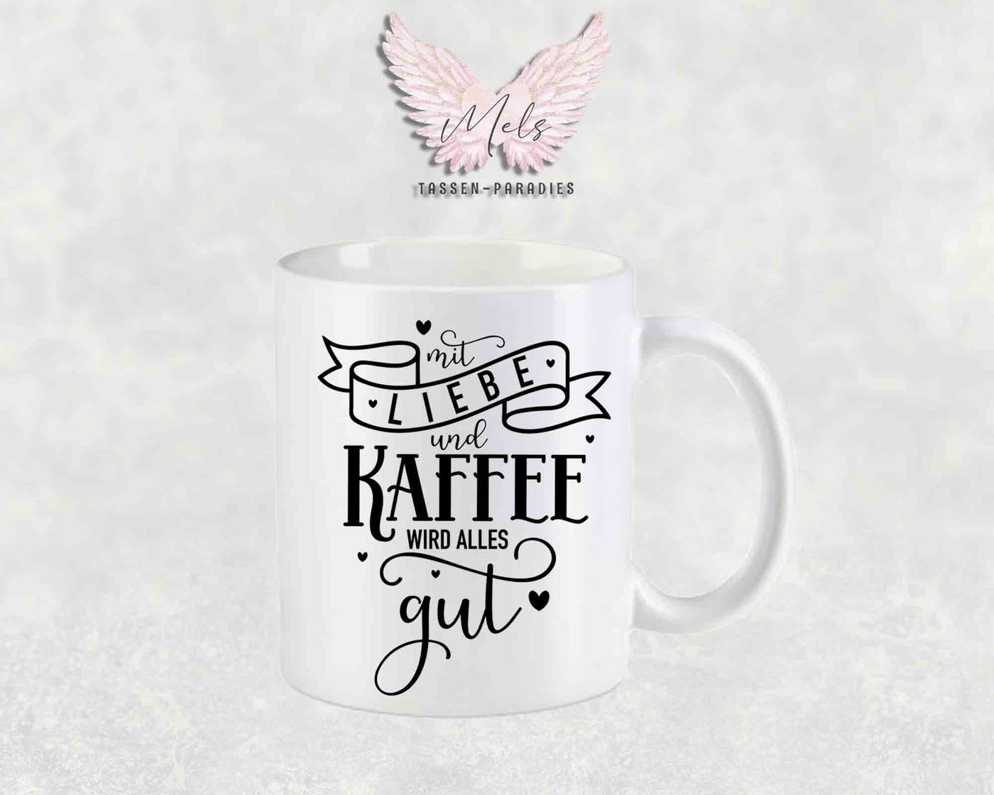 Mit Liebe und... - mit Bild - Personalisierte Tassen mit und ohne Name