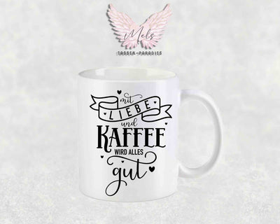 Mit Liebe und... - mit Bild - Personalisierte Tassen mit und ohne Name