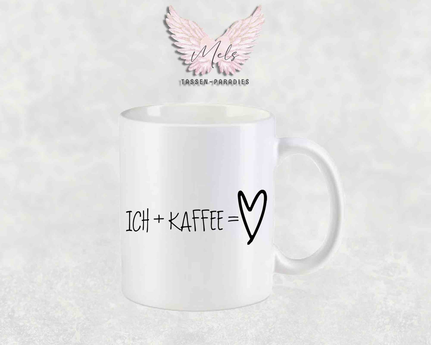 Ich + Kaffee = ... - mit Bild - Personalisierte Tassen mit und ohne Name