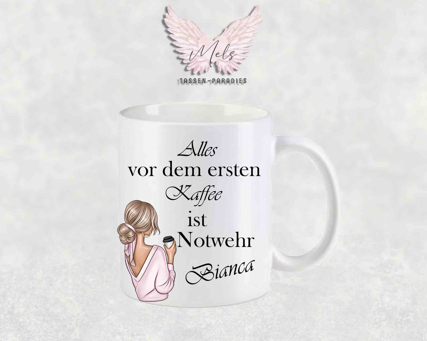 Alles vor dem ersten Kaffee... - mit Bild - Personalisierte Tassen mit und ohne Name