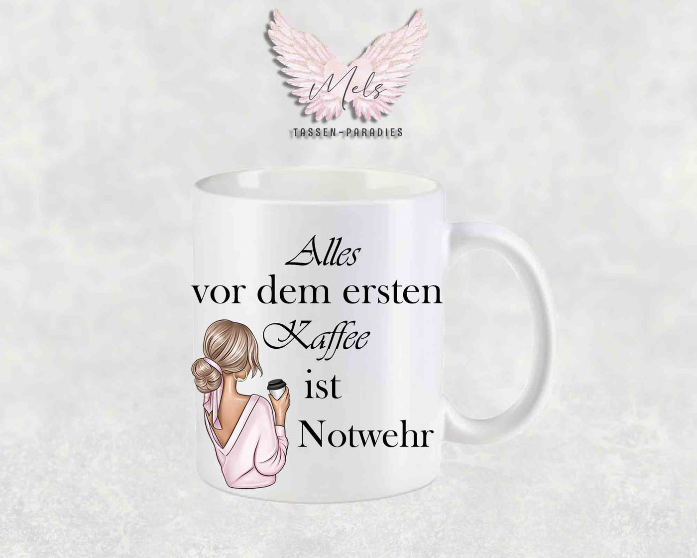 Alles vor dem ersten Kaffee... - mit Bild - Personalisierte Tassen mit und ohne Name