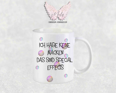 Ich habe keine Macken... - mit Bild - Personalisierte Tassen mit und ohne Name