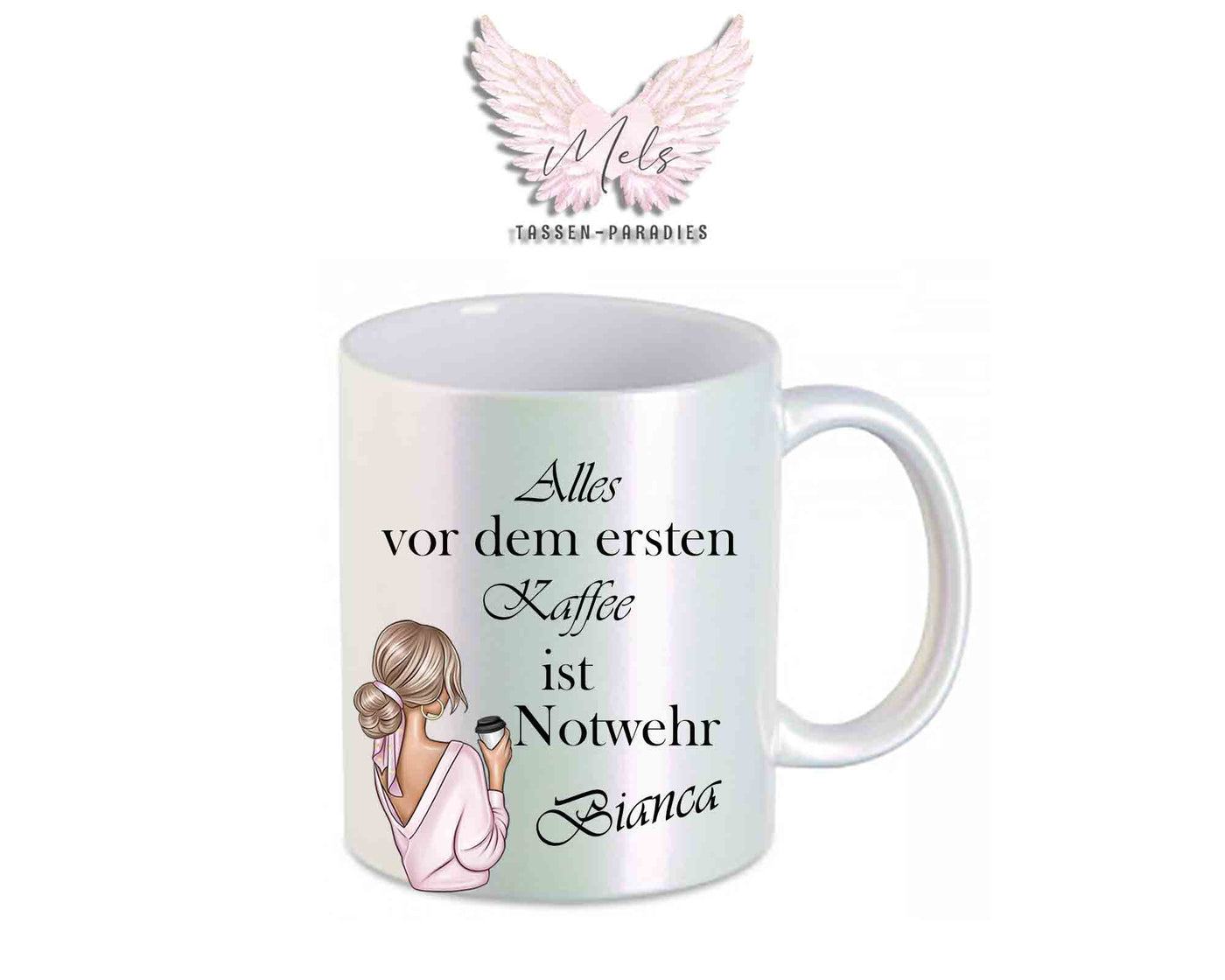 Alles vor dem ersten Kaffee... - mit Bild - Personalisierte Tassen mit und ohne Name