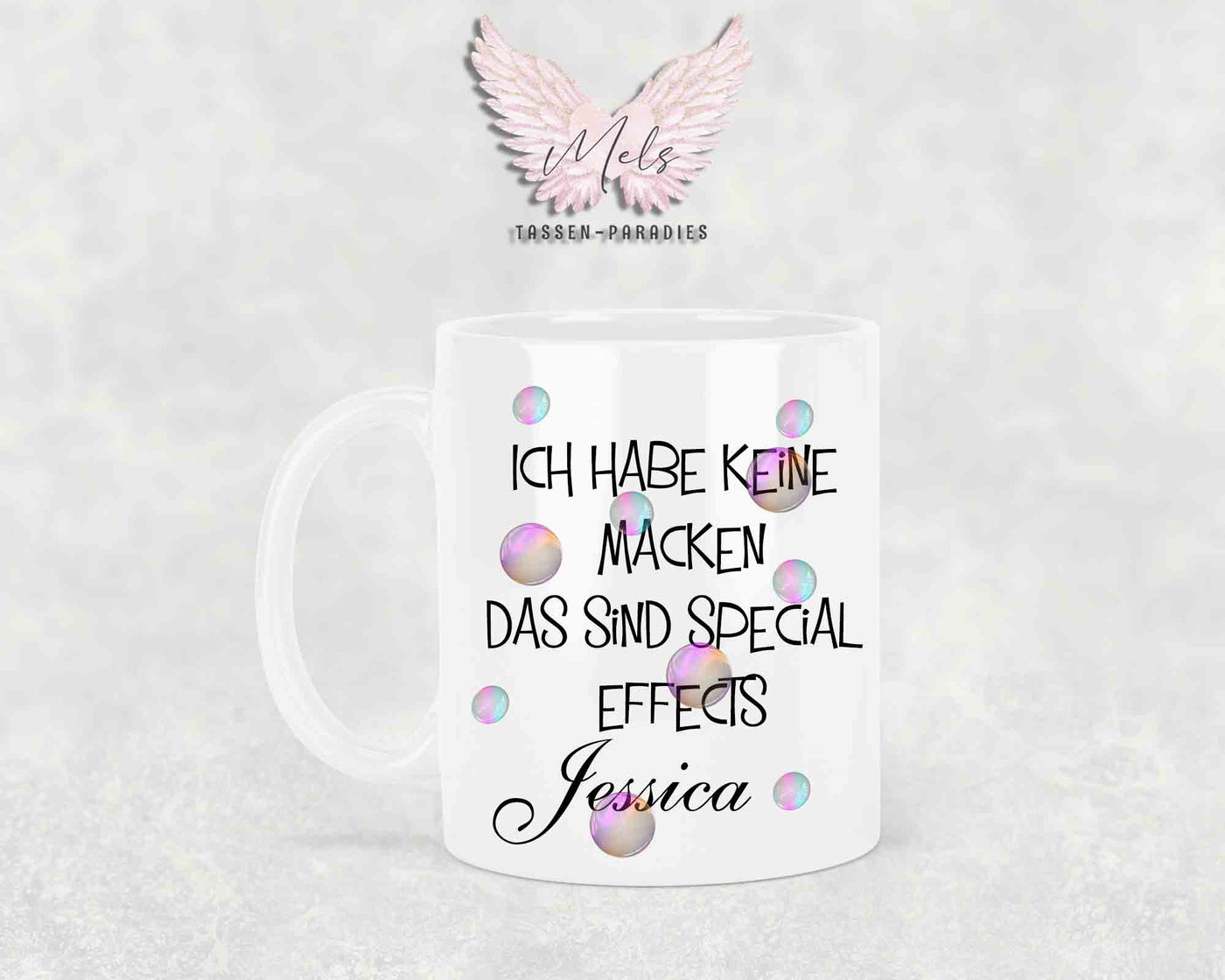 Ich habe keine Macken... - mit Bild - Personalisierte Tassen mit und ohne Name