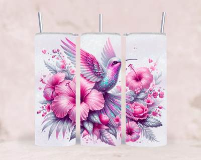 Thermobecher Kolibri & Hibiskusblüten