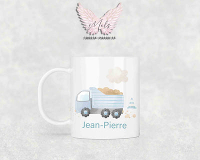 Personalisierte Kinder Tasse Baustelle 9 - mit und ohne Name