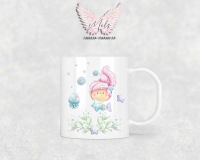 Personalisierte Kinder Tasse Meerjungfrau 1 - mit und ohne Name