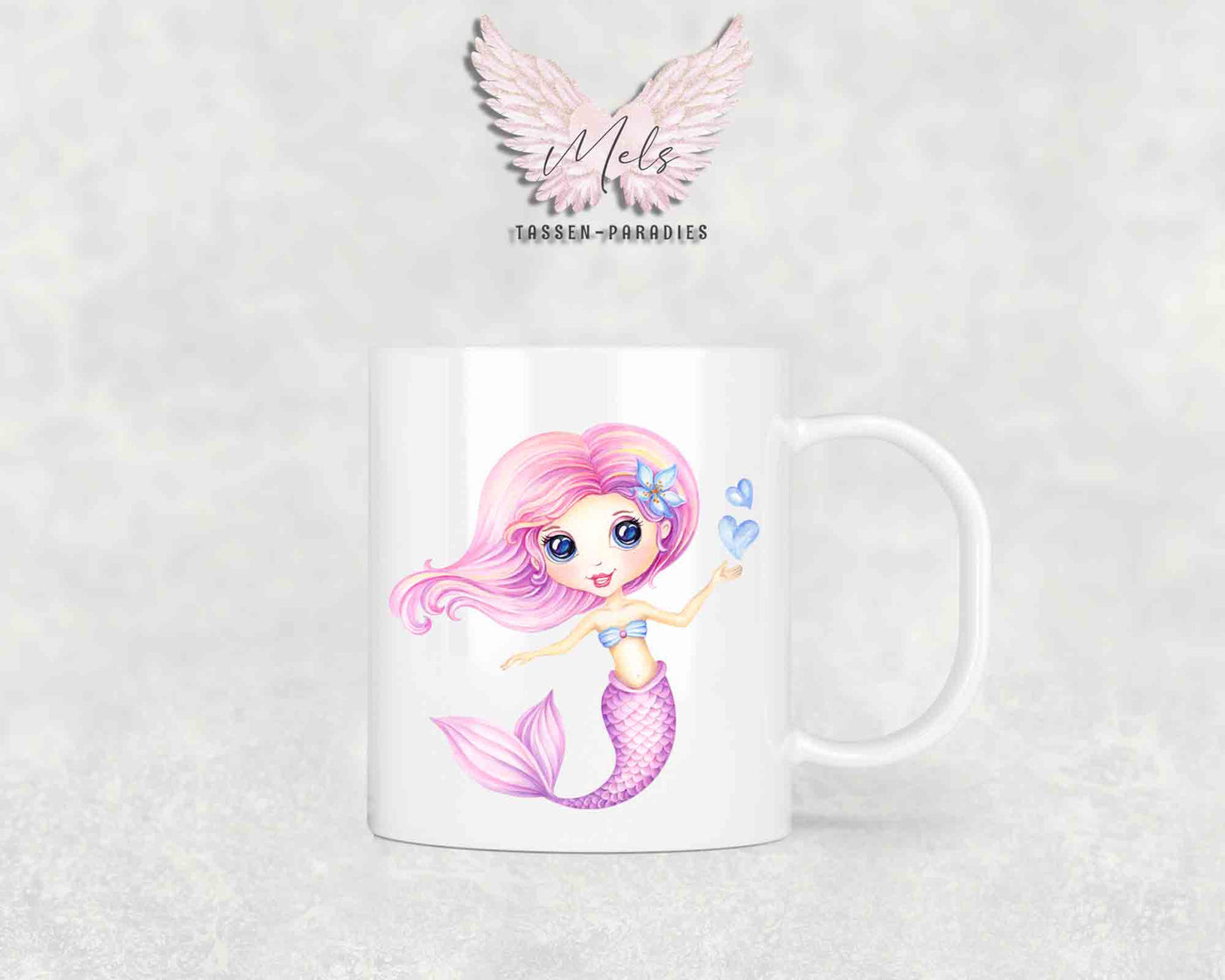 Personalisierte Kinder Tasse Meerjungfrau 3 - mit und ohne Name