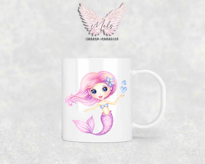 Personalisierte Kinder Tasse Meerjungfrau 3 - mit und ohne Name