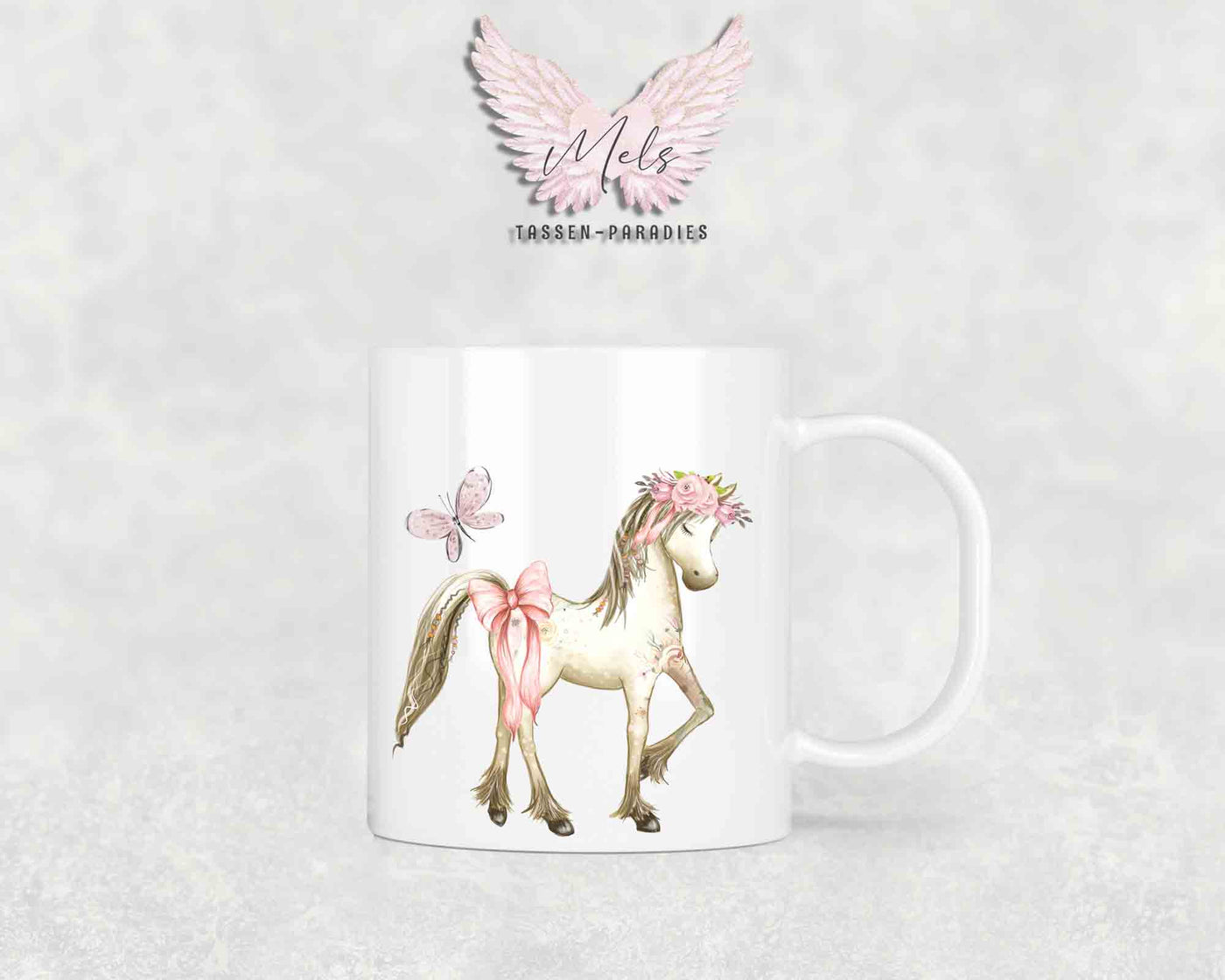 Personalisierte Kinder Tasse Pferde 4 - mit und ohne Name
