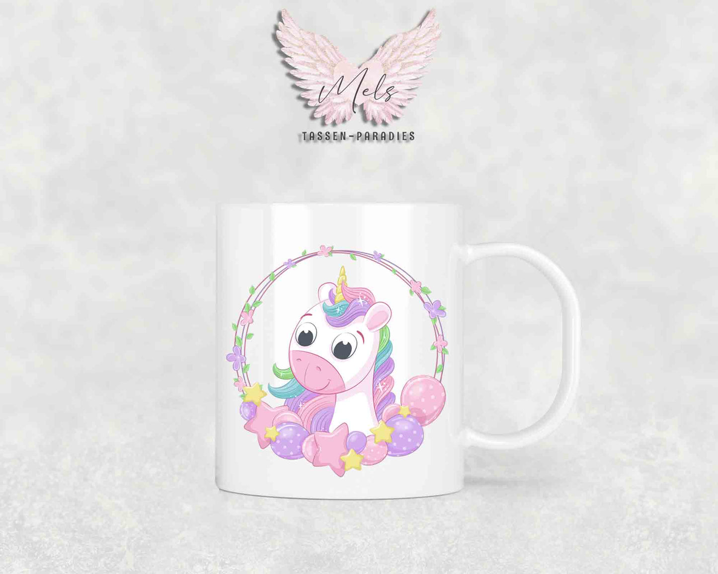 Personalisierte Kinder Tasse Einhorn 24 - mit und ohne Name