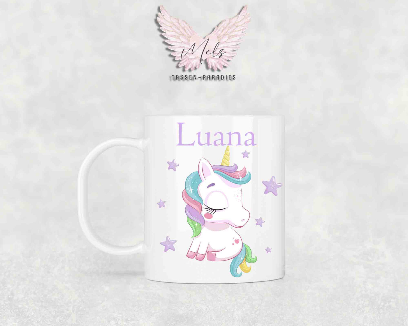 Personalisierte Kinder Tasse Einhorn 25 - mit und ohne Name