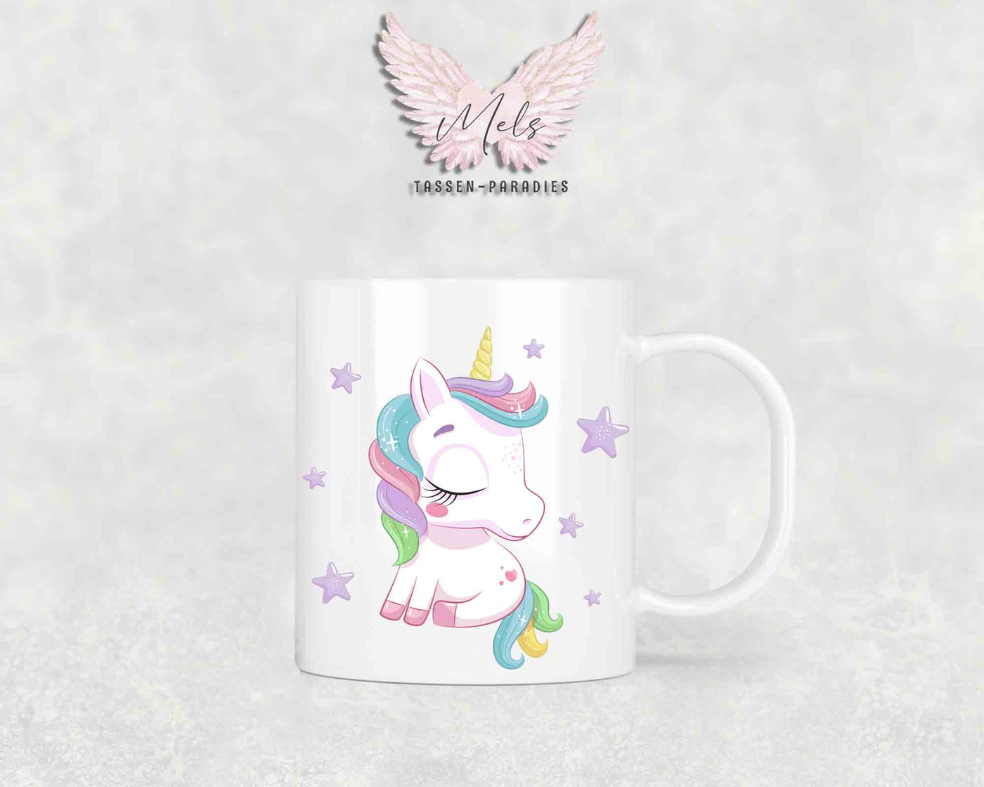 Personalisierte Kinder Tasse Einhorn 25 - mit und ohne Name