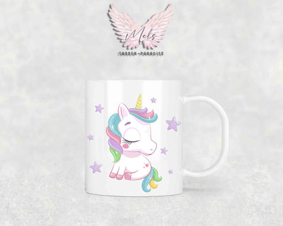 Personalisierte Kinder Tasse Einhorn 25 - mit und ohne Name