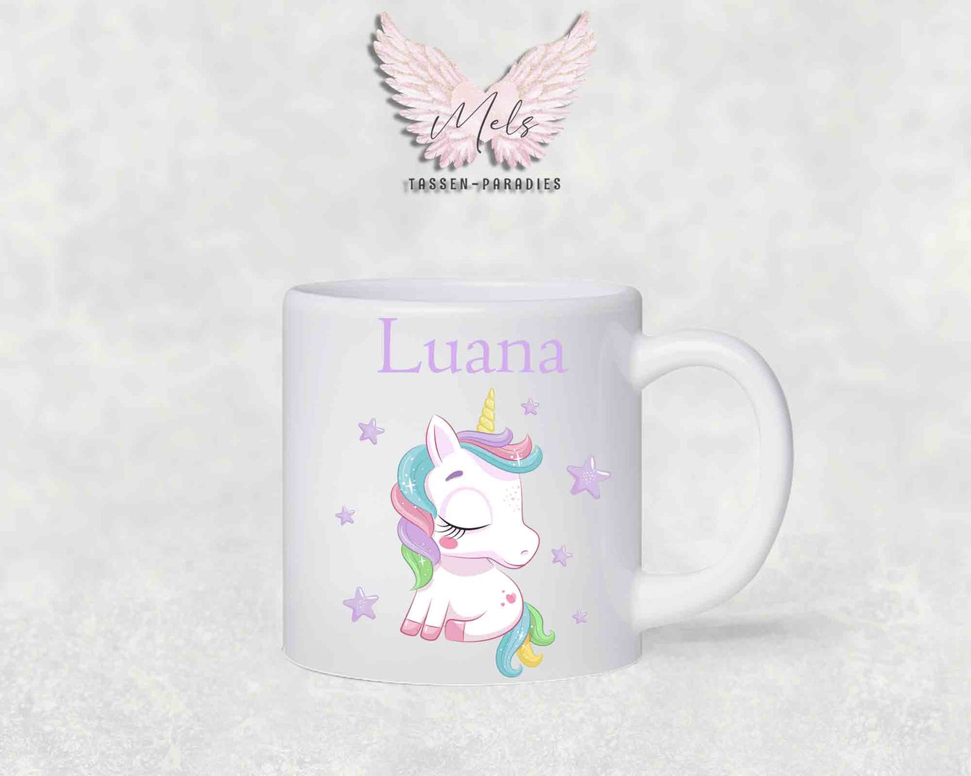 Personalisierte Kinder Tasse Einhorn 25 - mit und ohne Name