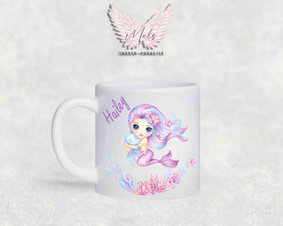 Personalisierte Kinder Tasse Meerjungfrau 2 - mit und ohne Name