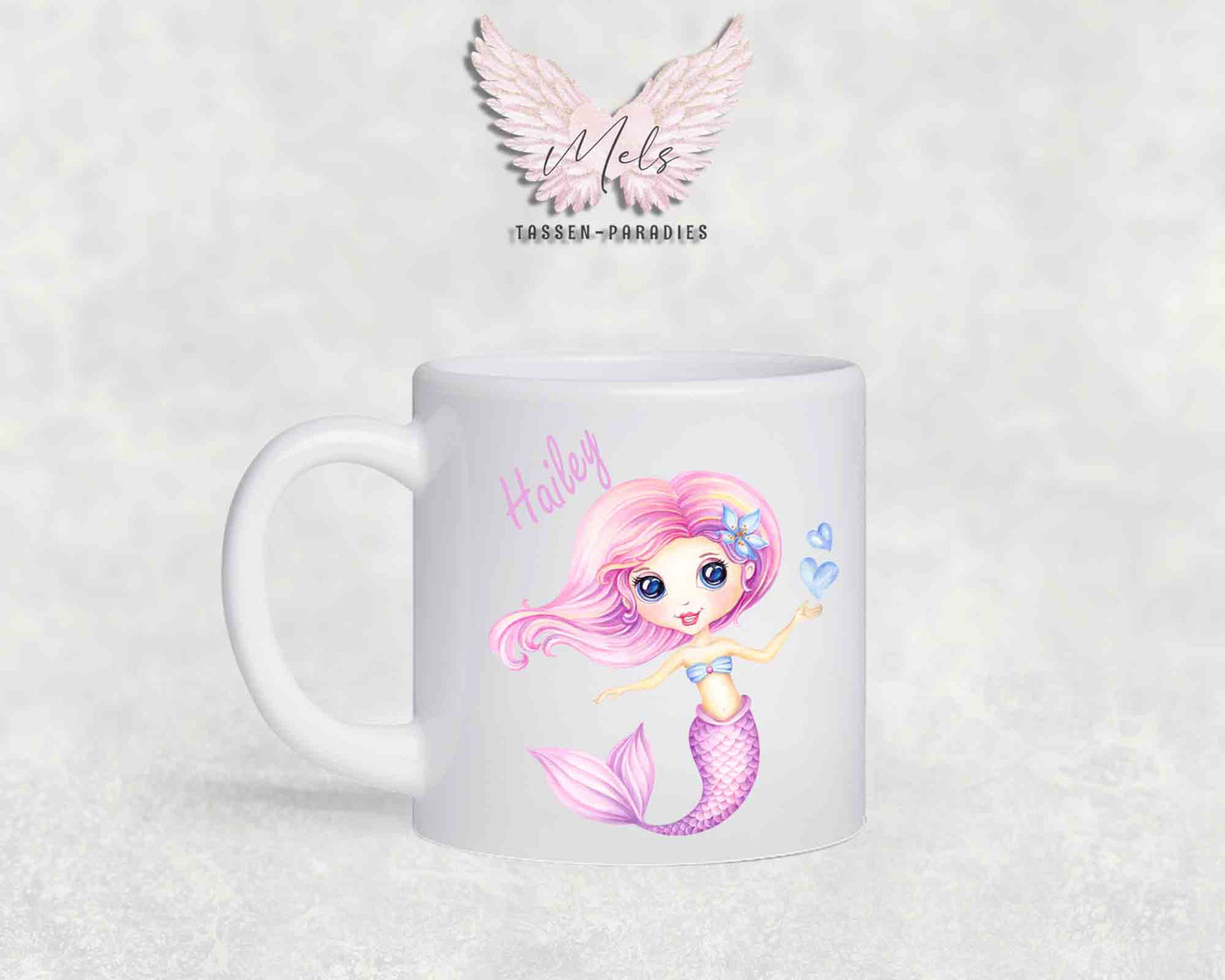 Personalisierte Kinder Tasse Meerjungfrau 3 - mit und ohne Name