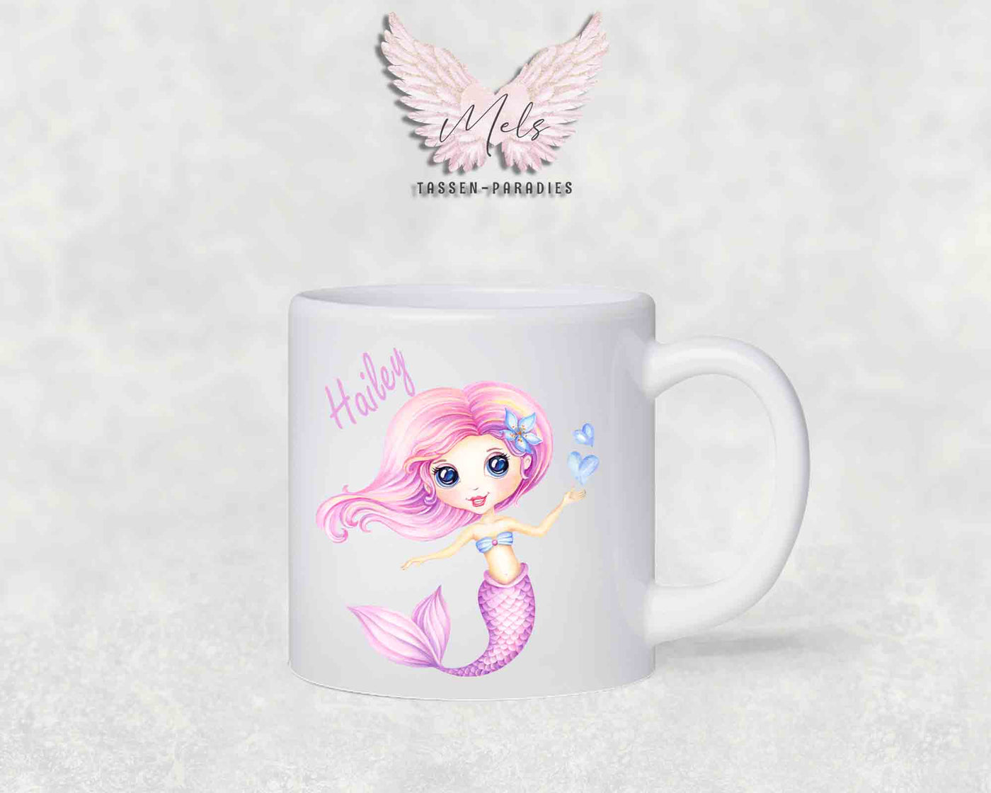 Personalisierte Kinder Tasse Meerjungfrau 3 - mit und ohne Name