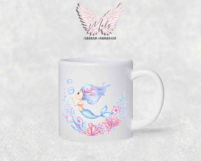Personalisierte Kinder Tasse Meerjungfrau 4 - mit und ohne Name
