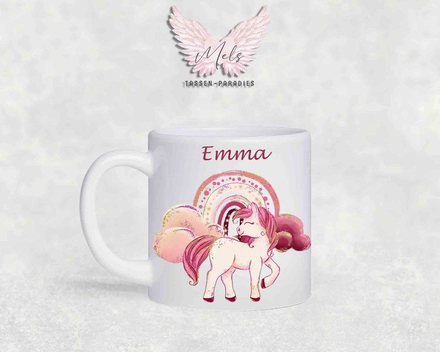 Personalisierte Kinder Tasse Pferde 1 - mit und ohne Name