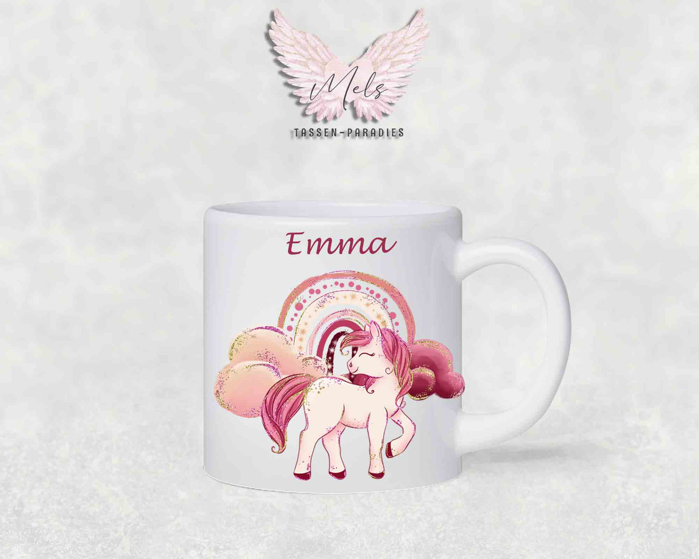 Personalisierte Kinder Tasse Pferde 1 - mit und ohne Name
