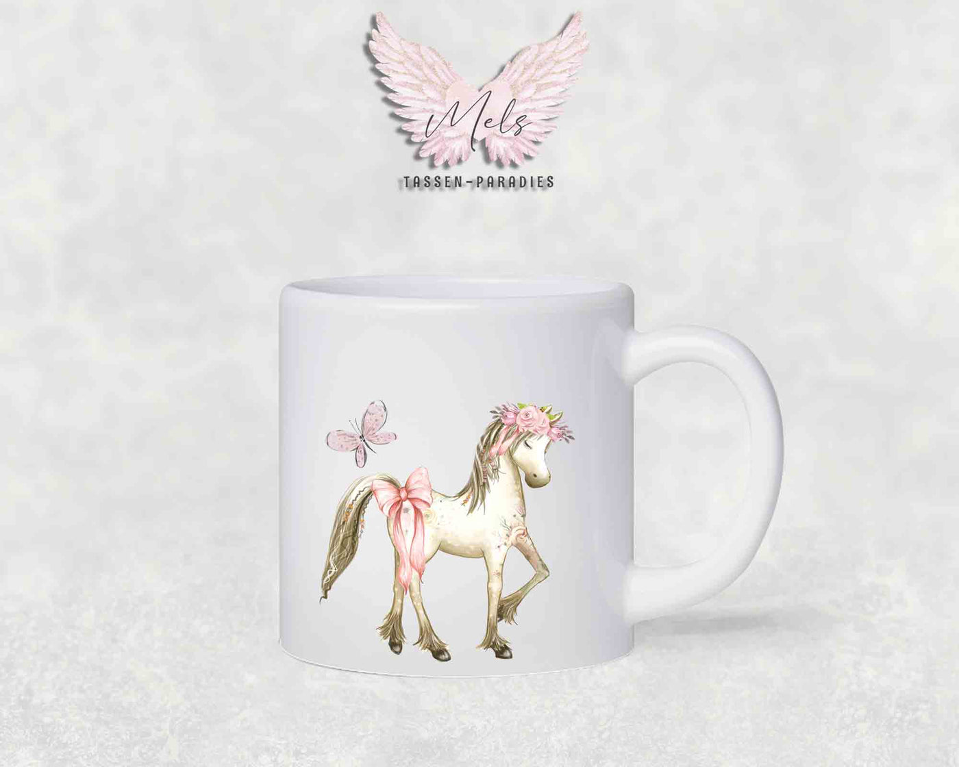 Personalisierte Kinder Tasse Pferde 4 - mit und ohne Name
