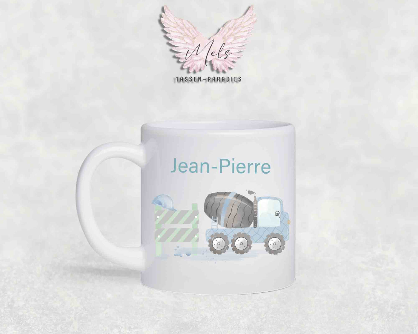 Personalisierte Kinder Tasse Baustelle 11 - mit und ohne Name