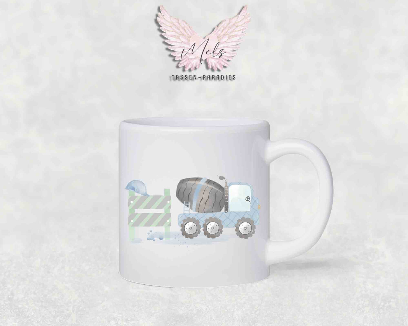Personalisierte Kinder Tasse Baustelle 11 - mit und ohne Name