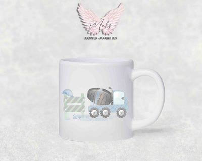 Personalisierte Kinder Tasse Baustelle 11 - mit und ohne Name