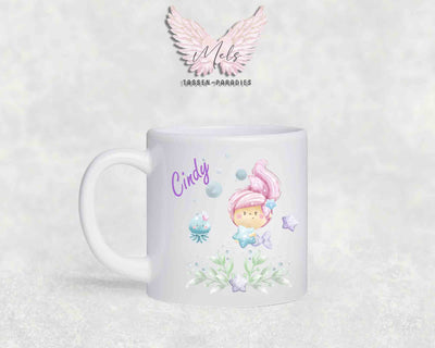 Personalisierte Kinder Tasse Meerjungfrau 1 - mit und ohne Name
